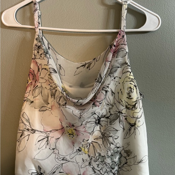 WHMB Airy Sleeveless Floral Midi Dress, Size Small - Picture 3 of 9